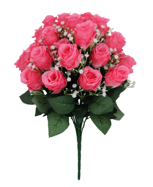 17 IN ROSE BUD BUSH X 24-85483-PK