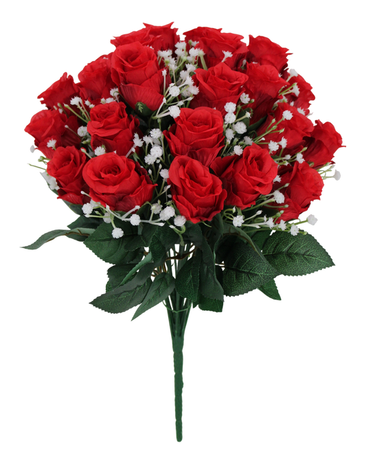 17 IN ROSE BUD BUSH X 24-85483-RD