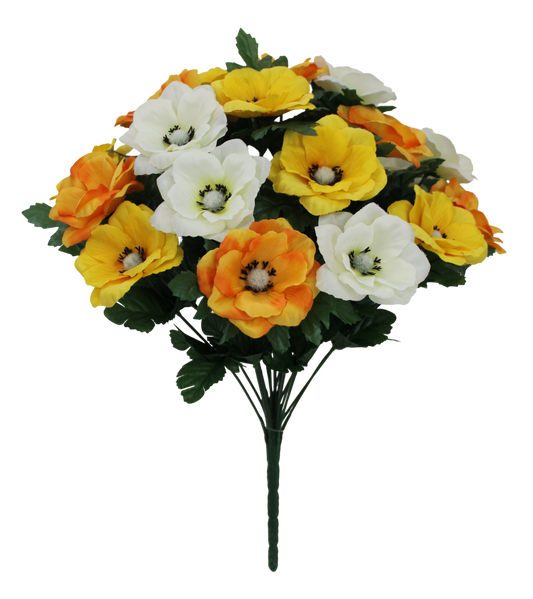 17 IN ANEMONE BUSH X 18-85505-YELCR