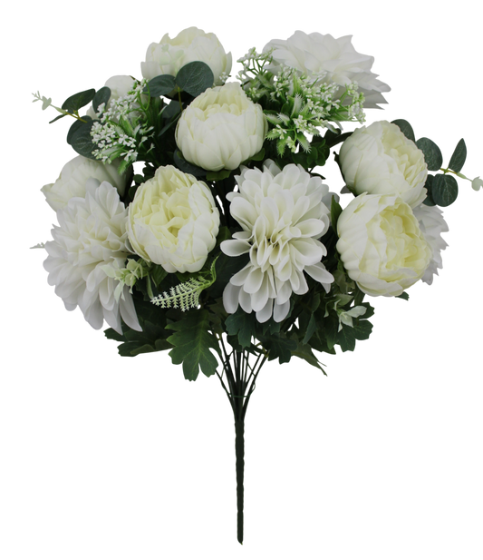 21 IN PEONY DAHLIA BUSH X 14 -85585-CR