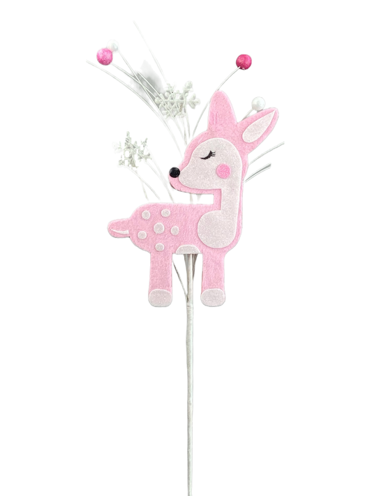 Pink Deer Spray H24xW6 - 85775PK