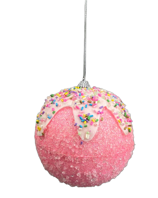 Light Pink Ornament Dipped Ball DIA5 - 85789PK