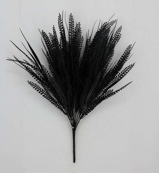 20 IN PLASTIC BUTTON FERN W-085797-BK