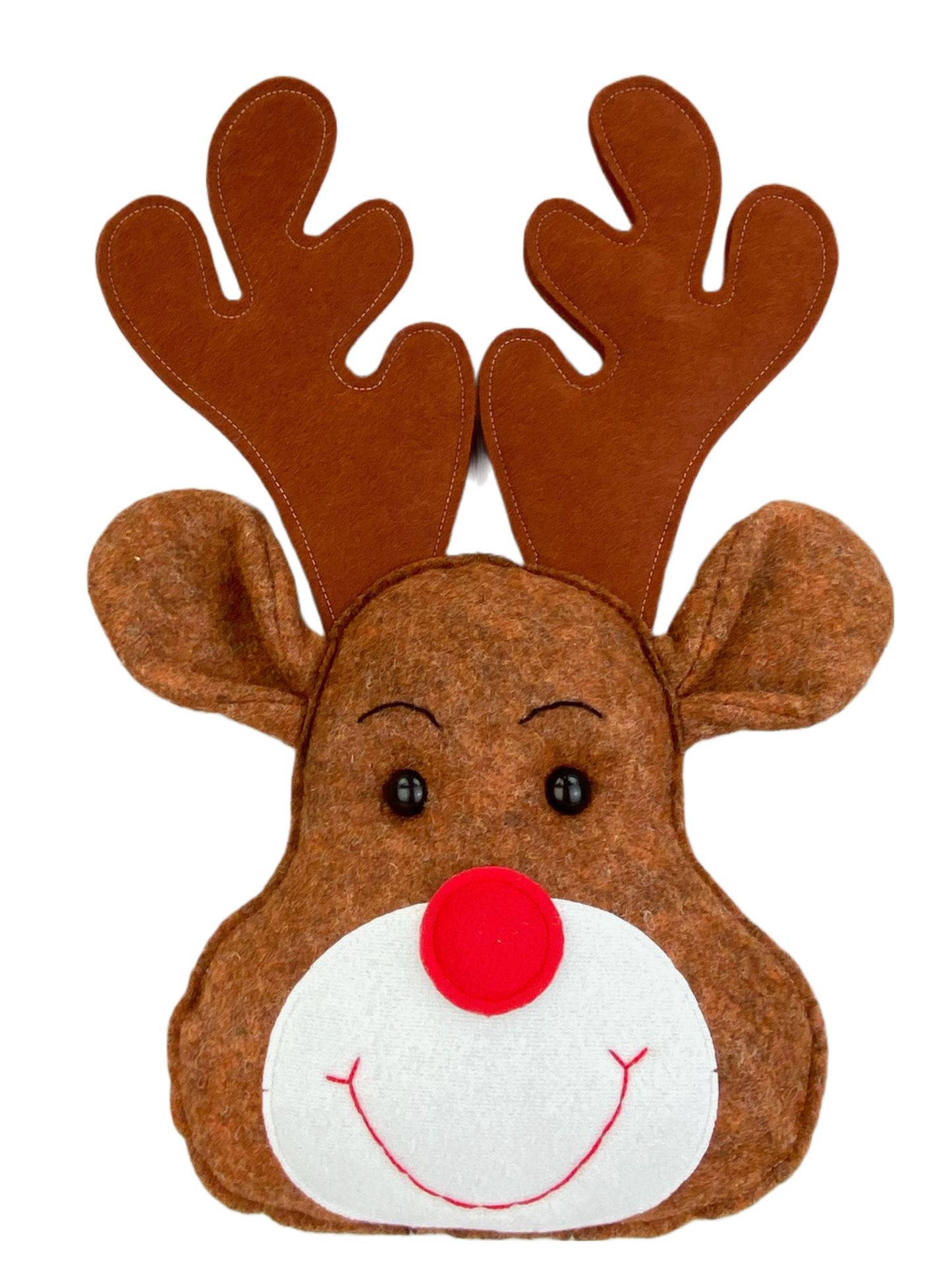 Orn Plush Reindeer H18xW14xD3-Brown-85835BN