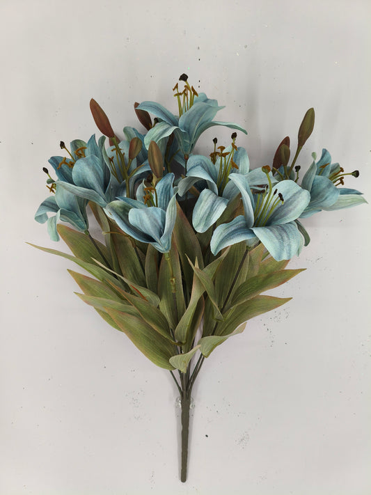 18 IN SMALL LILY BUSH X 12-85860-BL