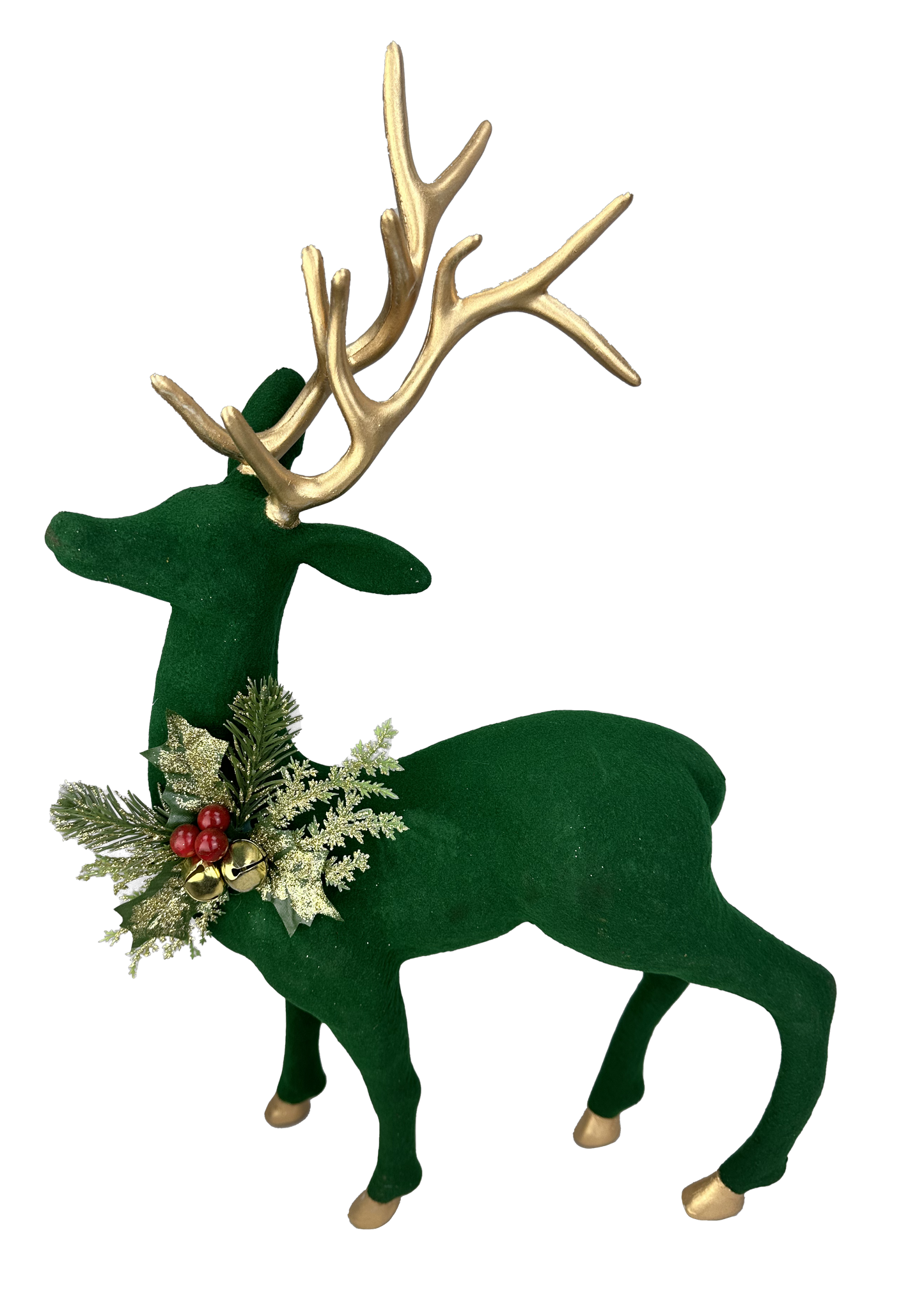 Flocked Reindeer H20xW11xD4 - 85988GN