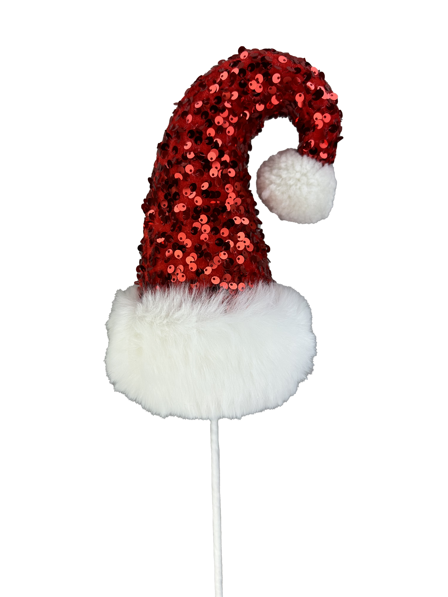 Sequin Santa Hat Spray H20xW5 - 86033RDWT