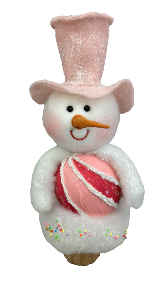 Snowman Cupcake Ornament H13xW6xD4 - 86208PK