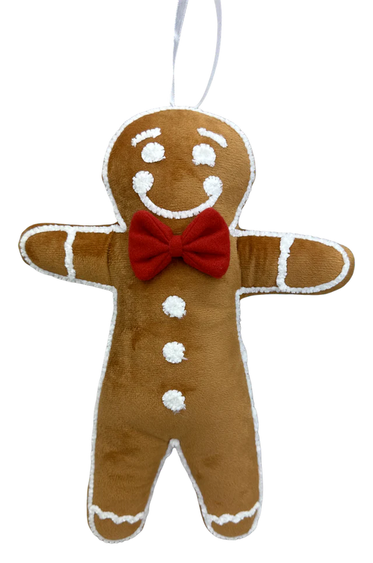 Plush Boy Gingerbread Man H13xW10xD3-Brown-86365BOY