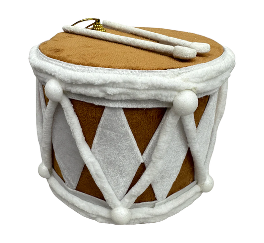 Orn Gingerbread Drum H6xDIA6.5-Brown-86446BN