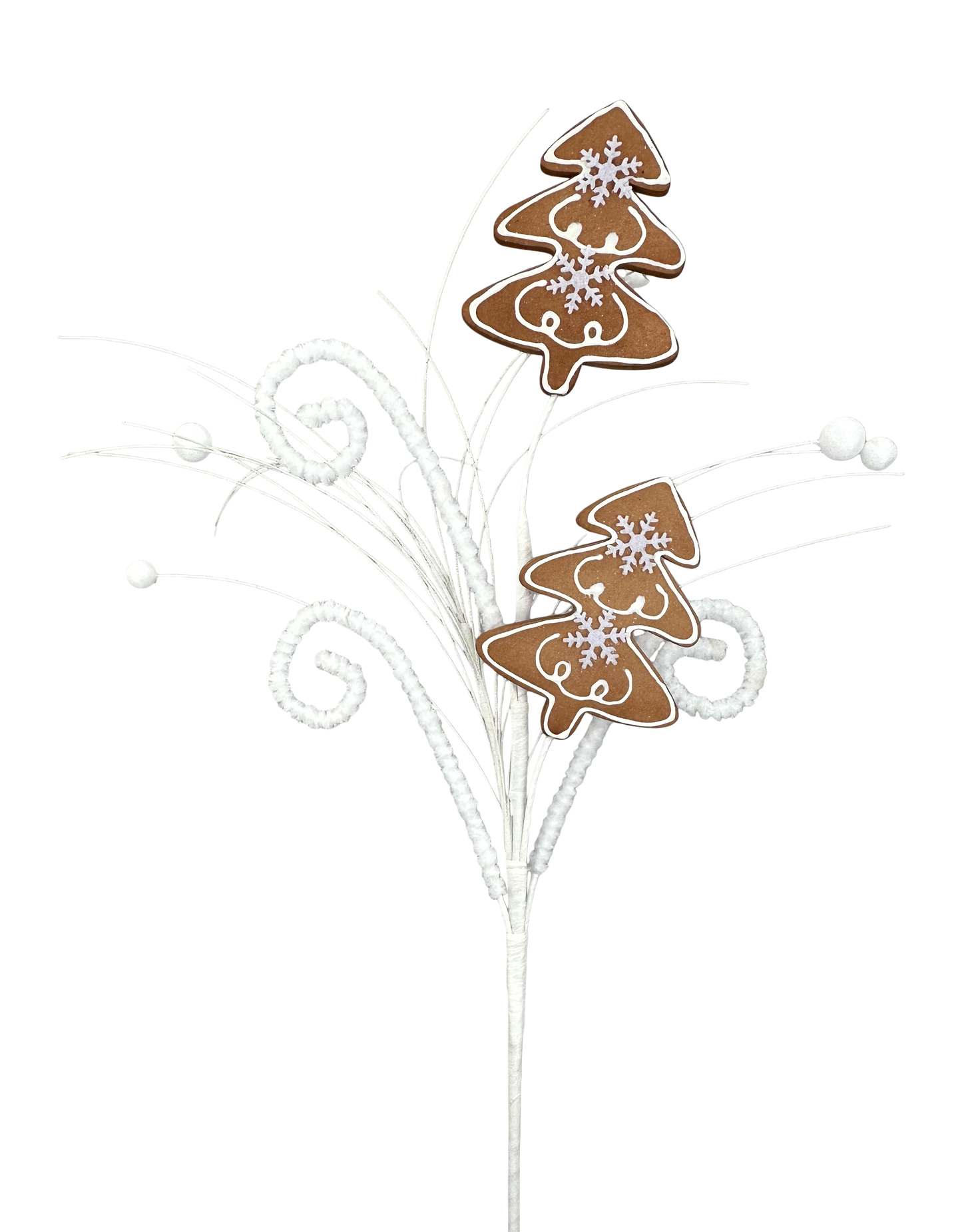Gingerbread Tree Spray x 2 H26-Brown-86448BN