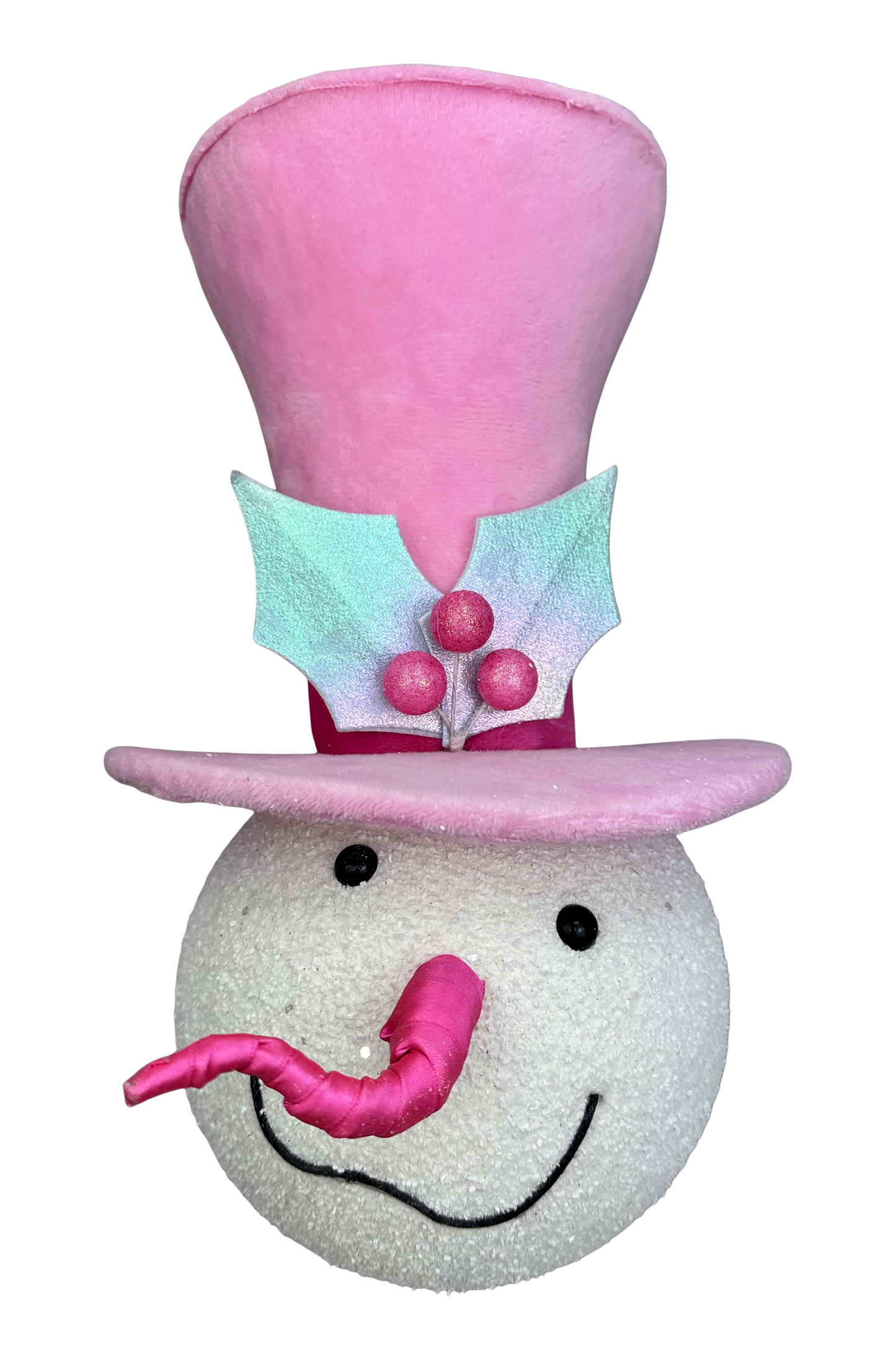 Orn Snowman H14xDIA8.5-Mint/Pink-86536MIPK