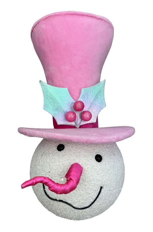 Orn Snowman H14xDIA8.5-Mint/Pink-86536MIPK