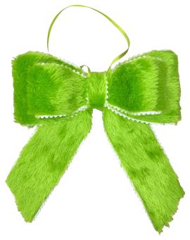 Furry Bow H12xW15xD2-GN-86656GN