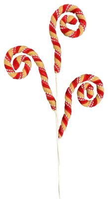 Stripe Spiral Curly Spray x 3 H28-RDWTBN-86758RDWTBN