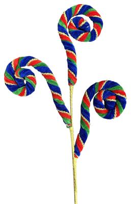 Stripe Spiral Curly Spray x 3 H28-RGB-86762RGB