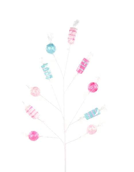 29"L Cello Wrapped Candy Spray-Pink/Lt Pink/Blue-MN0390N7