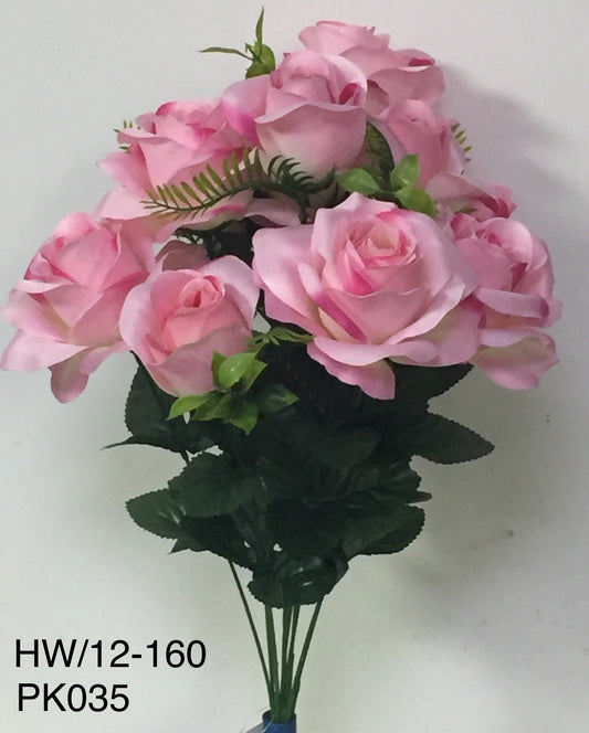 OPEN ROSE X 12 PINK - 95268