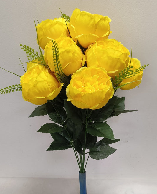 PEONY X12 SOLID YELLOW - 95547