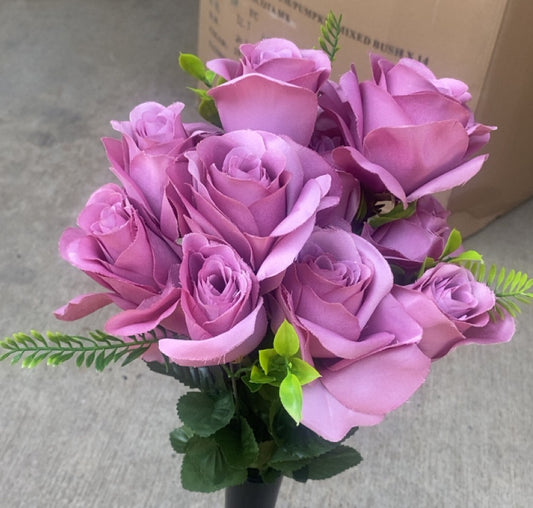 OPEN ROSE/BUD X 12-MAUVE-96126