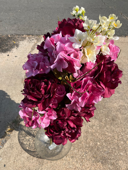 30" PEONY HYDRANGEA ROSE BUD BUSH X 36-85980-PKBG