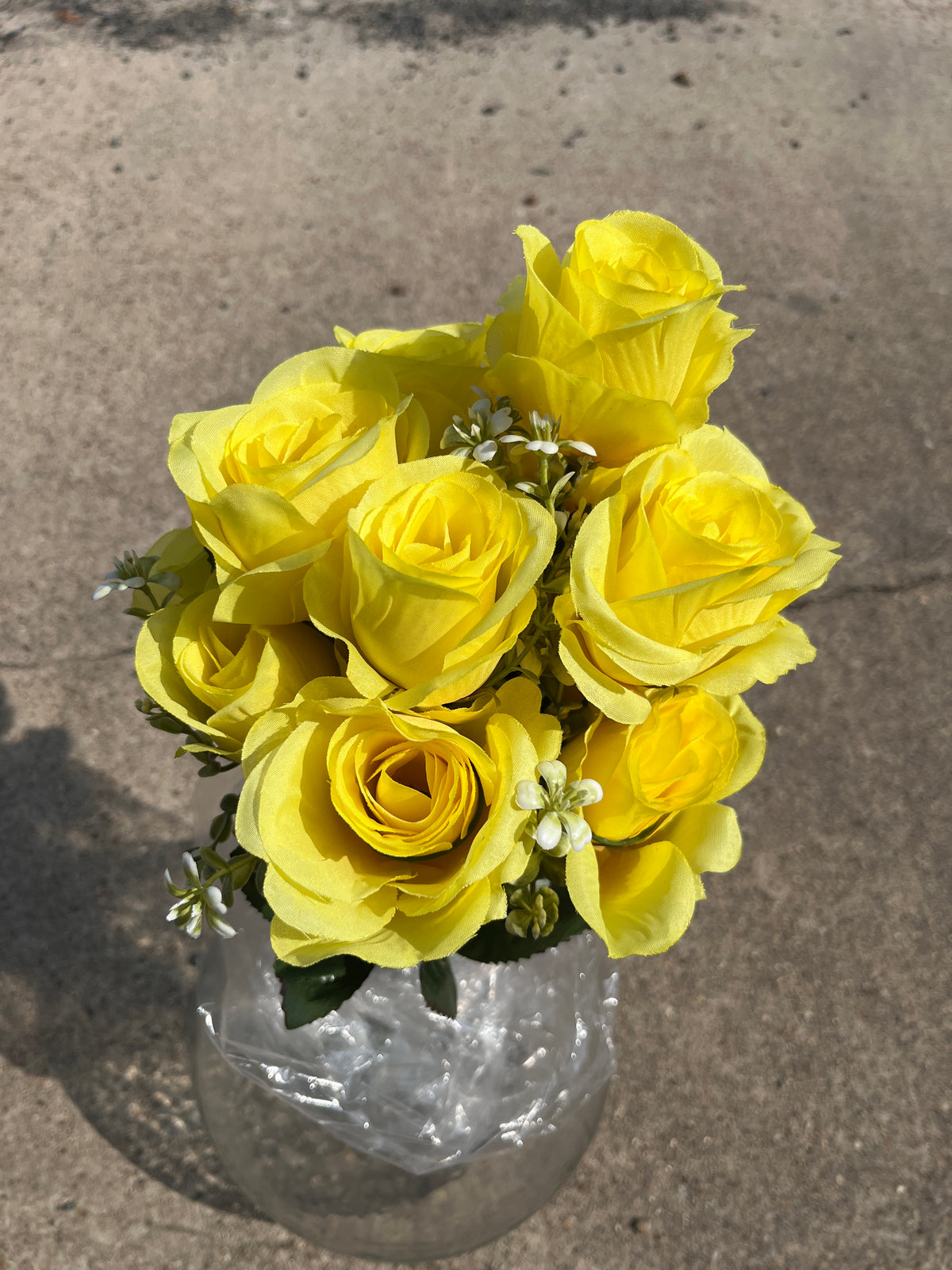 18.5" ROSE BUSH X 12-172097-YELLOW