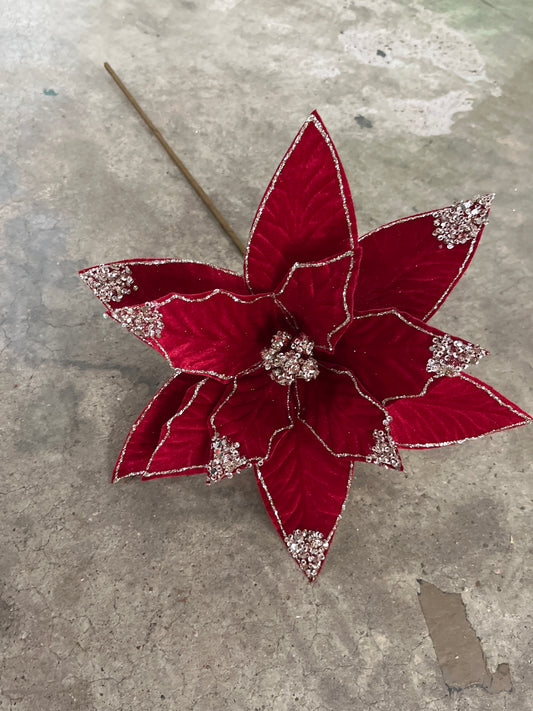 19" POINSETTIA-RED-26777