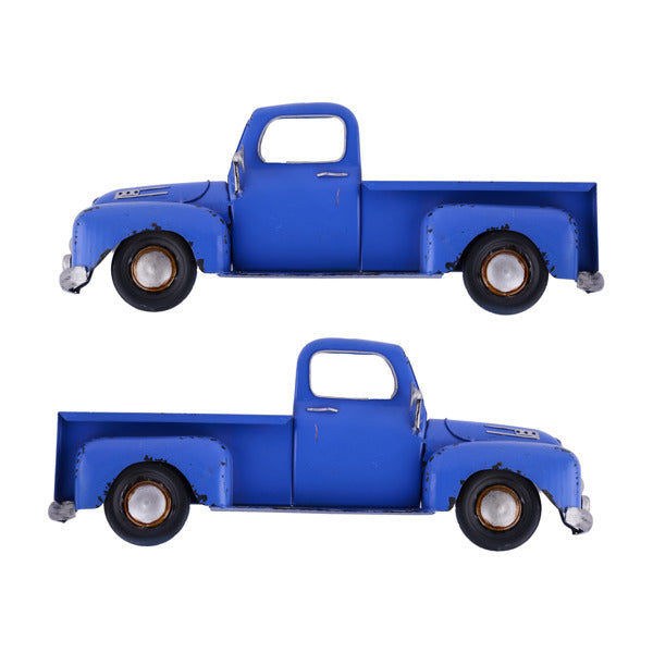 15.75"L X 6.5"H METAL HALF TRUCK - ROYAL BLUE - AM024725