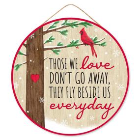 10.5"DIA MDF THEY FLY BESIDE US SIGN - RED/GREEN/BROWN/BLACK - AP7239