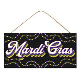 12.5"LX6"H RETRO MARDI GRAS SIGN - MARDI GRAS - AP7276