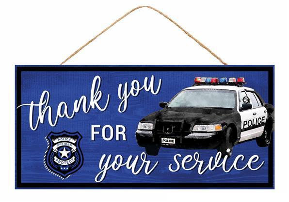 12.5"L THANK YOU POLICE SIGN - AP7327