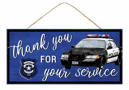 12.5"L THANK YOU POLICE SIGN - AP7327
