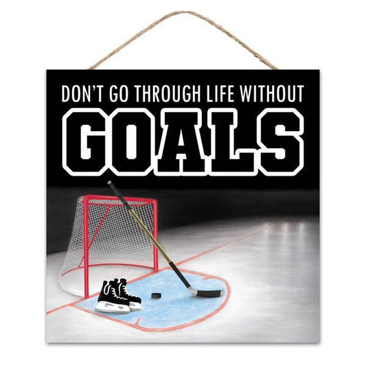 10"SQ HOCKEY GOALS SIGN - AP7340