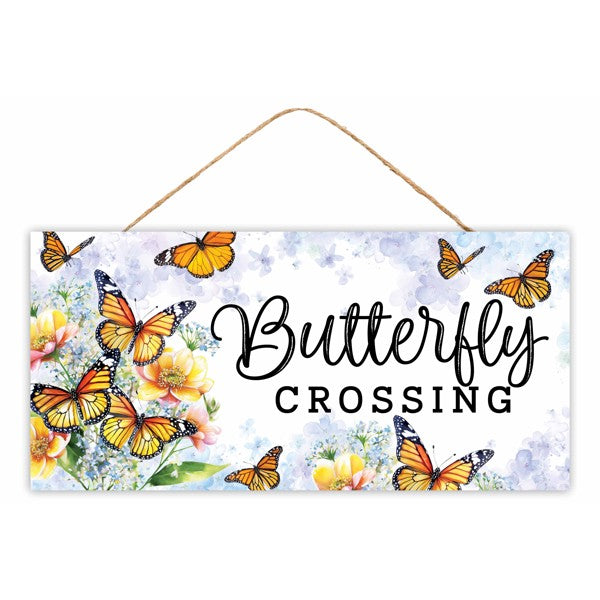 12.5"L X 6"H BUTTERFLY CROSSING SIGN - MULTI - AP7392