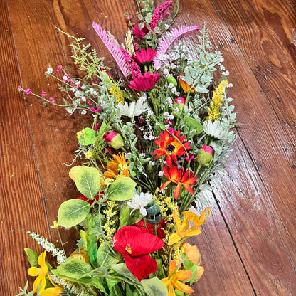 Blooms and Booms: Summer Floral White Swag