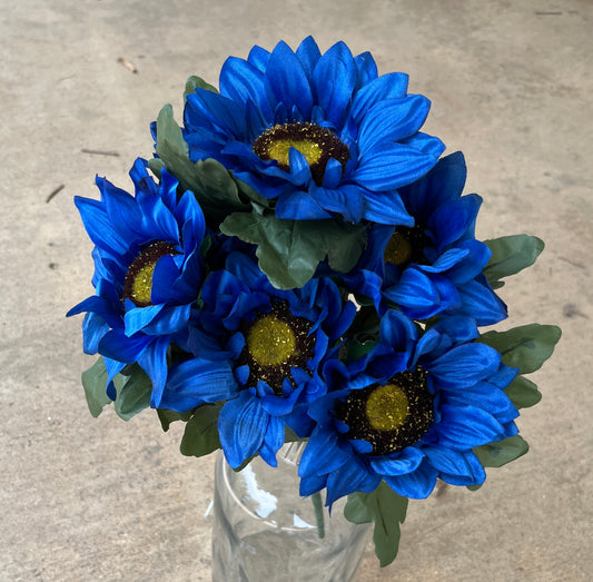SUNFLOWER BUSH X 7-BLUE-10104