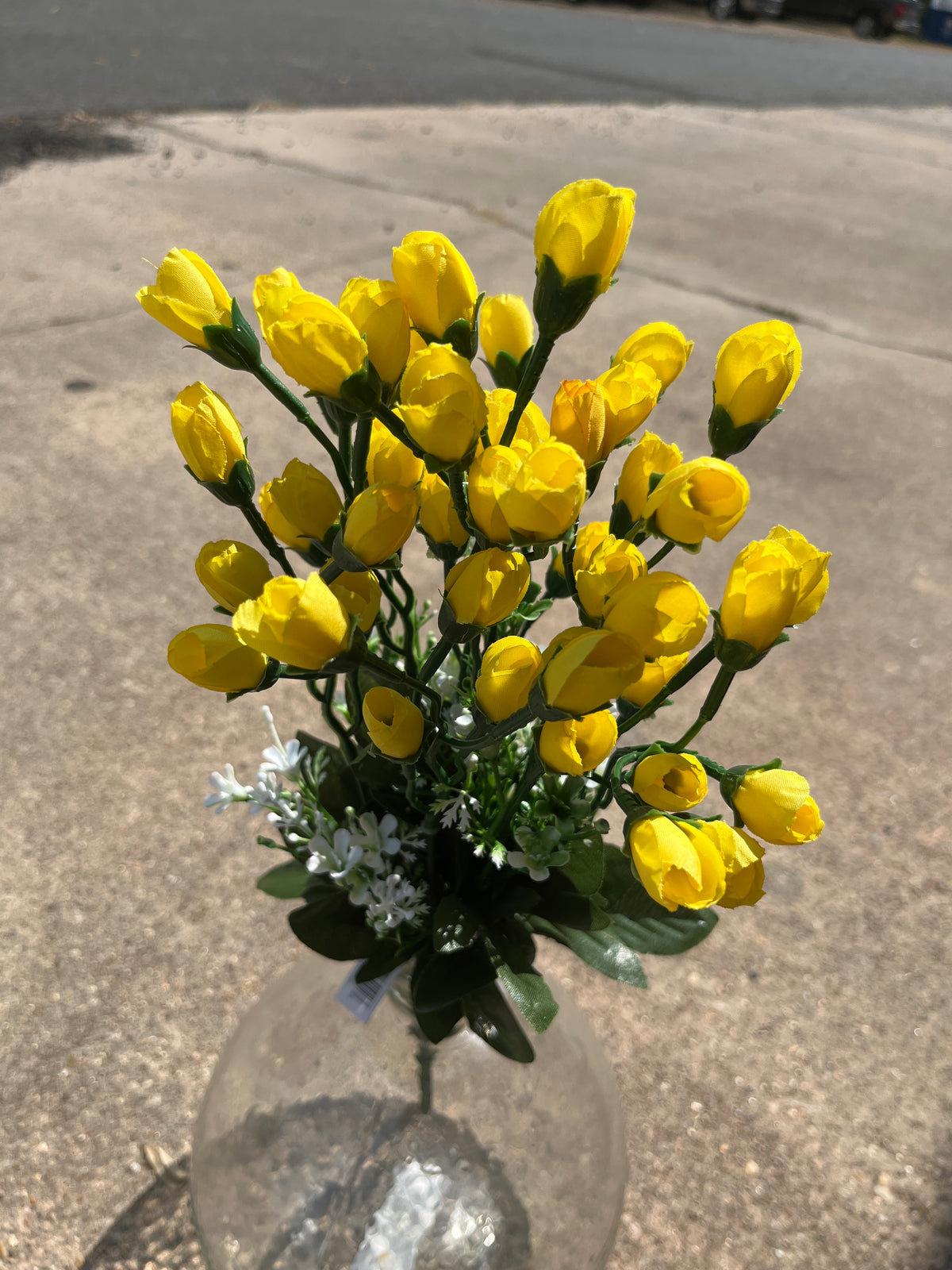 MINI BUD BUSH X 10-YELLOW - 64102