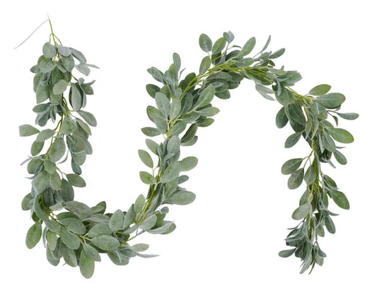 79"L LAMB'S EAR GARLAND-GREY GREEN-FG6884