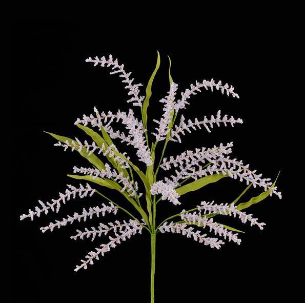 24"L MINI BEAD SPIKE/PAPER GRASS SPRAY - FN1711E2