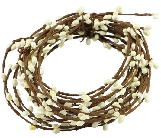 16'L Pip Garland-Cream White-FR652941