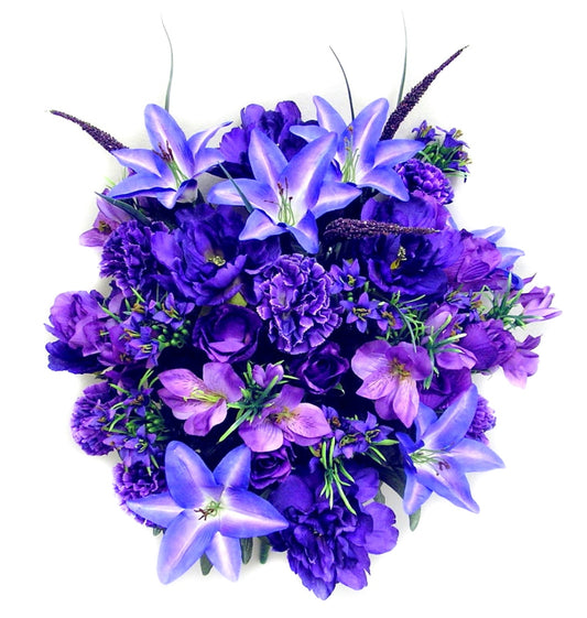 PEONY AND LILY MIXED BUSH X 40  - GPB195 - PURPLE