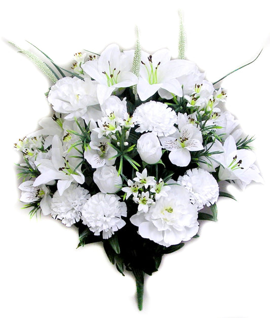 PEONY AND LILY MIXED BUSH X 40  - GPB195 - WHITE