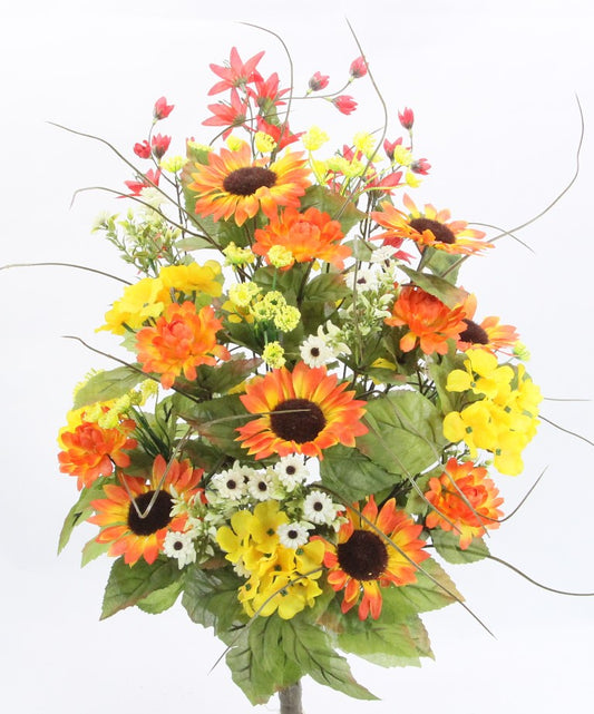 WILD FLOWER MIXED BUSH X 30 - GPB20430-OR/GD/RD
