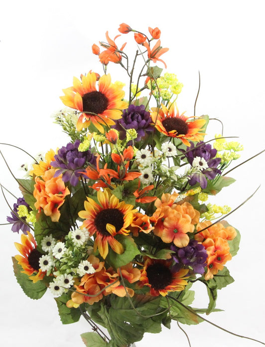 WILD FLOWER MIXED BUSH X 30 - GPB20430-OR/PUR/CM