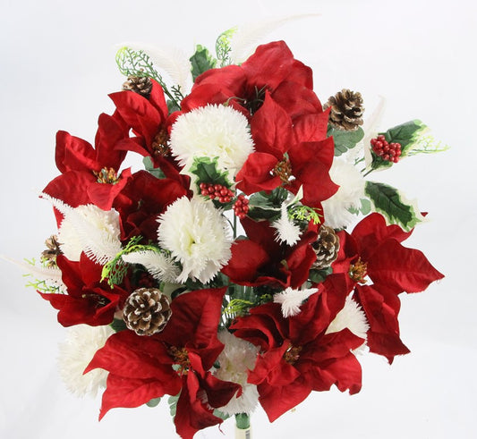 POINSETTIA/AMARYLLIS MIXED BUSH X 36 - GPB20831-RD/CM