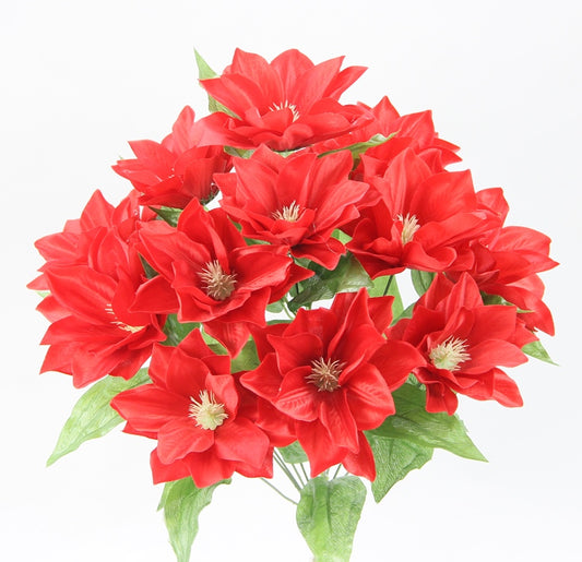 19” STAR BUSH X 12  - GPB24458 - RED