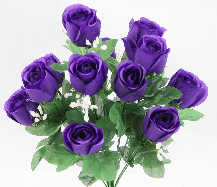 16.5" ROSE BUSH X 12 - GPB25308-PURPLE