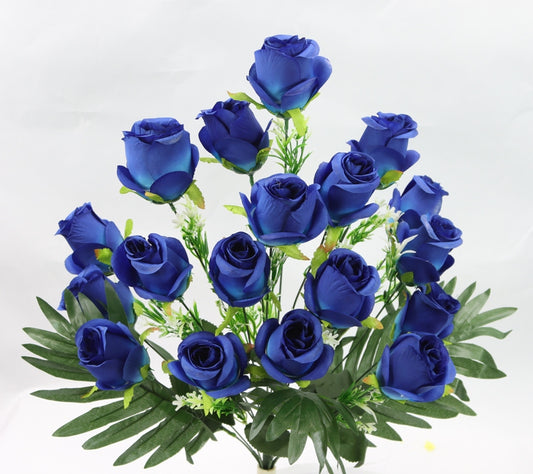 27" ROSE BUD BUSH X 18 - GPB25352-BLUE