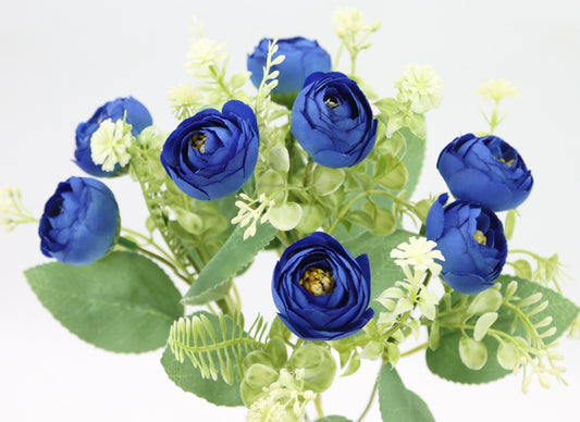 12" RANUNCULUS BUSH X 5-GPB25367-BLUE