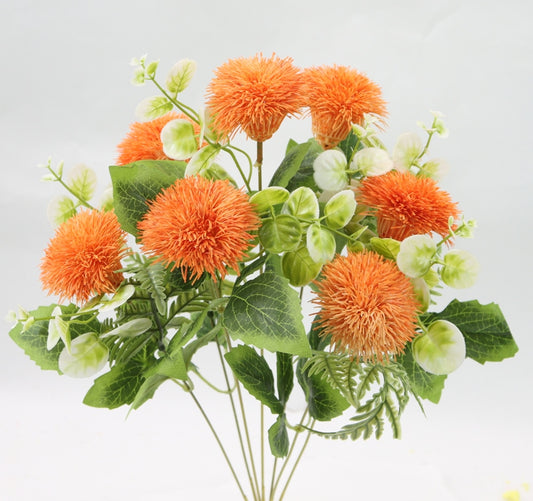 18.50" LION'S MANE W/FILLER BUSH X7 - GP825389-ORANGE